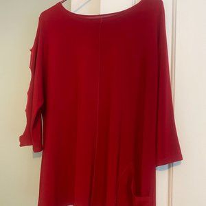 Alisha D Red blouse